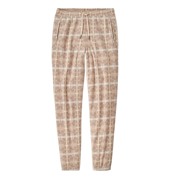 NWT Patagonia Women’s Medium Micro D Fleece Jogger Pant Snow Bean Natural M Tan - Picture 1 of 16